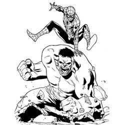 Dessin à colorier: Hulk (Super-héros) #79117 - Coloriages à Imprimer