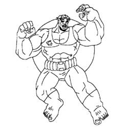 Dessin à colorier: Hulk (Super-héros) #79133 - Coloriages à Imprimer Gratuits