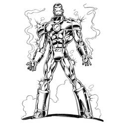 Dessin à colorier: Iron Man (Super-héros) #80523 - Coloriages à Imprimer Gratuits