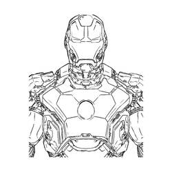 Dessin à colorier: Iron Man (Super-héros) #80536 - Coloriages à imprimer