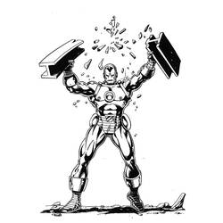 Dessin à colorier: Iron Man (Super-héros) #80539 - Coloriages à Imprimer Gratuits