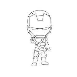 Dessin à colorier: Iron Man (Super-héros) #80541 - Coloriages à imprimer