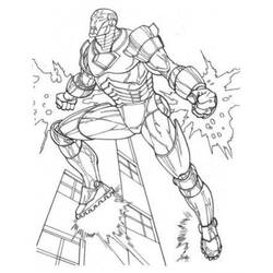 Dessin à colorier: Iron Man (Super-héros) #80560 - Coloriages à Imprimer Gratuits