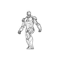 Dessin à colorier: Iron Man (Super-héros) #80566 - Coloriages à Imprimer Gratuits