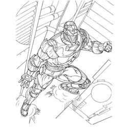 Dessin à colorier: Iron Man (Super-héros) #80609 - Coloriages à Imprimer Gratuits