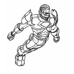 Dessin à colorier: Iron Man (Super-héros) #80634 - Coloriages à Imprimer Gratuits