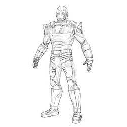 Dessin à colorier: Iron Man (Super-héros) #80656 - Coloriages à Imprimer Gratuits