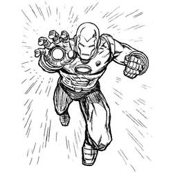 Dessin à colorier: Iron Man (Super-héros) #80710 - Coloriages à Imprimer Gratuits