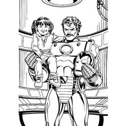 Dessin à colorier: Iron Man (Super-héros) #80728 - Coloriages à Imprimer Gratuits