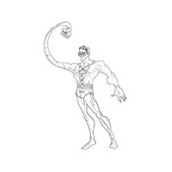 Dessin à colorier: Plastic Man (Super-héros) #83420 - Coloriages à imprimer