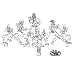 Dessin à colorier: Power Rangers (Super-héros) #49968 - Coloriages à imprimer