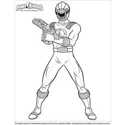 Dessin à colorier: Power Rangers (Super-héros) #49997 - Coloriages à imprimer