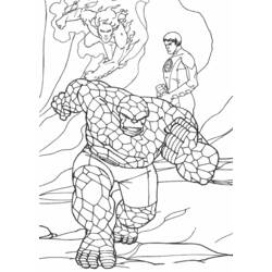 Dessin à colorier: Quatre Fantastiques (Super-héros) #76440 - Coloriages à imprimer