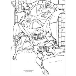 Dessin à colorier: Quatre Fantastiques (Super-héros) #76446 - Coloriages à Imprimer Gratuits
