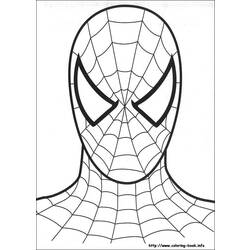Dessin à colorier: Spiderman (Super-héros) #78642 - Coloriages à imprimer
