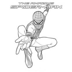 Dessin à colorier: Spiderman (Super-héros) #78659 - Coloriages à Imprimer
