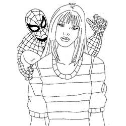 Dessin à colorier: Spiderman (Super-héros) #78674 - Coloriages à Imprimer Gratuits
