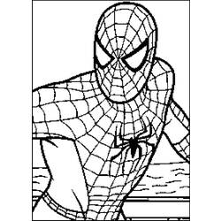 Dessin à colorier: Spiderman (Super-héros) #78675 - Coloriages à Imprimer