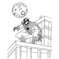 Dessin à colorier: Spiderman (Super-héros) #78685 - Coloriages à Imprimer Gratuits