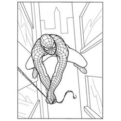 Dessin à colorier: Spiderman (Super-héros) #78693 - Coloriages à Imprimer Gratuits