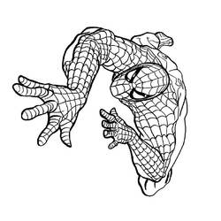 Dessin à colorier: Spiderman (Super-héros) #78701 - Coloriages à Imprimer