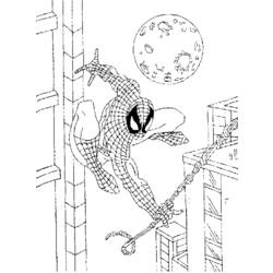 Dessin à colorier: Spiderman (Super-héros) #78711 - Coloriages à Imprimer Gratuits