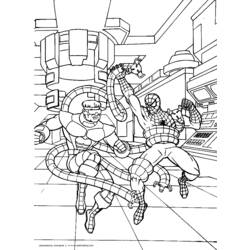 Dessin à colorier: Spiderman (Super-héros) #78742 - Coloriages à Imprimer Gratuits