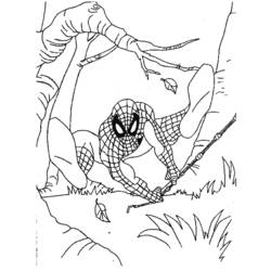 Dessin à colorier: Spiderman (Super-héros) #78750 - Coloriages à Imprimer Gratuits