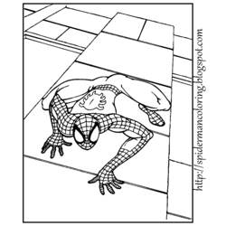 Dessin à colorier: Spiderman (Super-héros) #78766 - Coloriages à Imprimer Gratuits