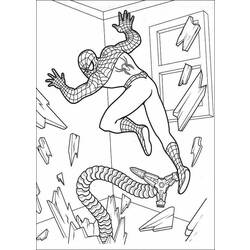 Dessin à colorier: Spiderman (Super-héros) #78775 - Coloriages à Imprimer Gratuits