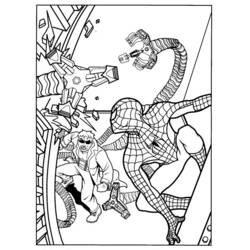 Dessin à colorier: Spiderman (Super-héros) #78789 - Coloriages à Imprimer Gratuits