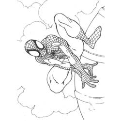 Dessin à colorier: Spiderman (Super-héros) #78823 - Coloriages à Imprimer Gratuits