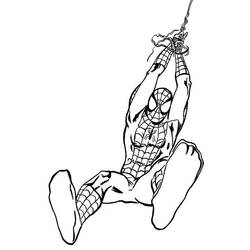 Dessin à colorier: Spiderman (Super-héros) #78826 - Coloriages à Imprimer