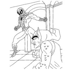 Dessin à colorier: Spiderman (Super-héros) #78832 - Coloriages à Imprimer Gratuits