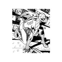 Dessin à colorier: Spiderman (Super-héros) #78840 - Coloriages à Imprimer Gratuits