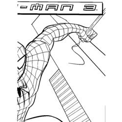 Dessin à colorier: Spiderman (Super-héros) #78841 - Coloriages à Imprimer Gratuits