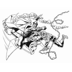 Dessin à colorier: Spiderman (Super-héros) #78854 - Coloriages à Imprimer Gratuits