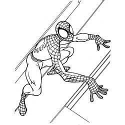 Dessin à colorier: Spiderman (Super-héros) #78857 - Coloriages à Imprimer