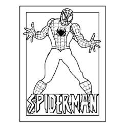 Dessin à colorier: Spiderman (Super-héros) #78863 - Coloriages à Imprimer Gratuits