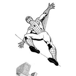 Dessin à colorier: Spiderman (Super-héros) #78882 - Coloriages à Imprimer Gratuits