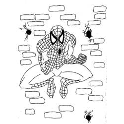 Dessin à colorier: Spiderman (Super-héros) #78891 - Coloriages à Imprimer Gratuits