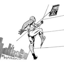 Dessin à colorier: Spiderman (Super-héros) #78894 - Coloriages à Imprimer Gratuits