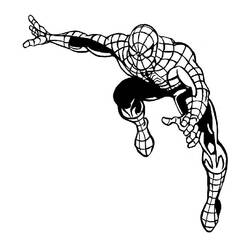 Dessin à colorier: Spiderman (Super-héros) #78920 - Coloriages à Imprimer Gratuits
