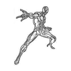 Dessin à colorier: Spiderman (Super-héros) #78927 - Coloriages à Imprimer
