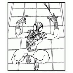 Dessin à colorier: Spiderman (Super-héros) #78958 - Coloriages à Imprimer Gratuits