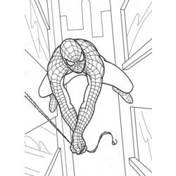 Dessin à colorier: Spiderman (Super-héros) #78961 - Coloriages à Imprimer Gratuits
