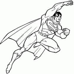 Dessin à colorier: Super Héros DC Comics (Super-héros) #80114 - Coloriages à Imprimer