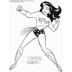 Dessin à colorier: Super Héros DC Comics (Super-héros) #80124 - Coloriages à Imprimer Gratuits