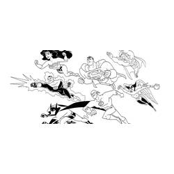 Dessin à colorier: Super Héros DC Comics (Super-héros) #80135 - Coloriages à Imprimer Gratuits