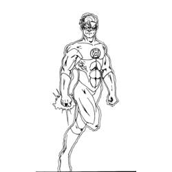 Dessin à colorier: Super Héros DC Comics (Super-héros) #80192 - Coloriages à Imprimer Gratuits